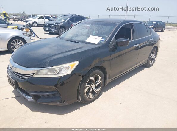 1HGCR2F31GA098476 2016 HONDA ACCORD Черный Передняя левая четверть