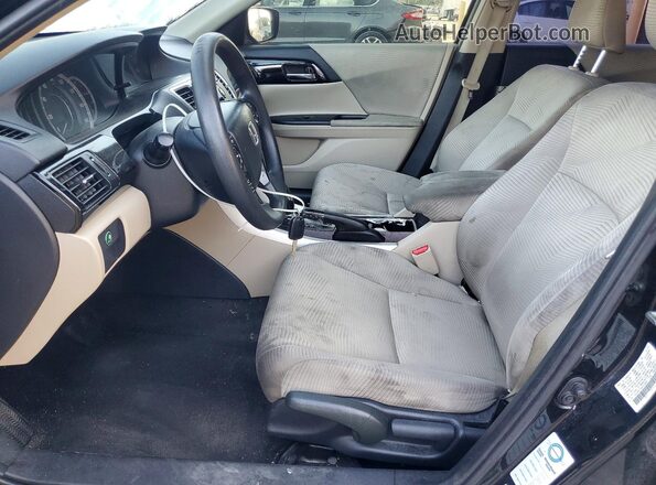 1HGCR2F31GA103840 2016 HONDA ACCORD Black Вид салону спереду