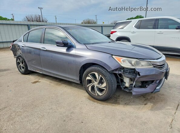 1HGCR2F31HA006090 2017 HONDA ACCORD Blue Передня права чверть