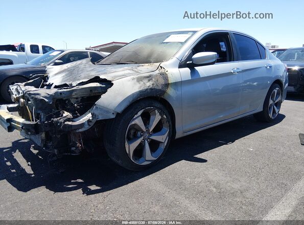 1HGCR2F31HA240357 2017 HONDA ACCORD Серебряный Передняя левая четверть