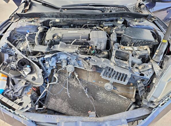 1HGCR2F31HA265775 2017 HONDA ACCORD Blue Вид задньої частини салону