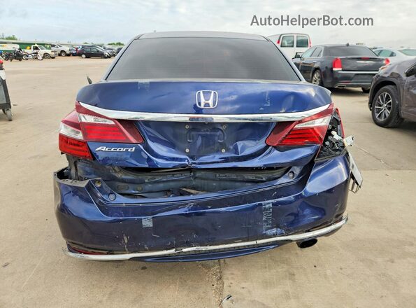 1HGCR2F31HA265775 2017 HONDA ACCORD Blue Вид ззаду
