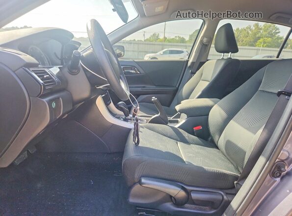 1HGCR2F31HA283337 2017 HONDA ACCORD Gray Вид салону спереду