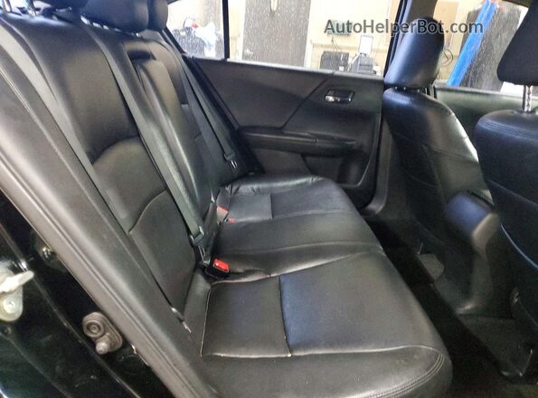 1HGCR2F32GA030445 2016 HONDA ACCORD Black Widok tylnych siedzeń