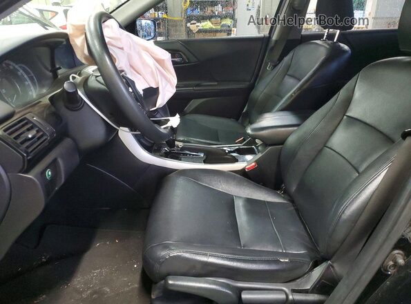 1HGCR2F32GA030445 2016 HONDA ACCORD Black Widok wnętrza z przodu
