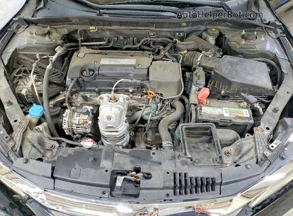 1HGCR2F32GA030445 2016 HONDA ACCORD Black Widok wnętrza z tyłu