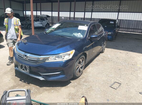 1HGCR2F32GA037685 2016 HONDA ACCORD Blue Przód lewy