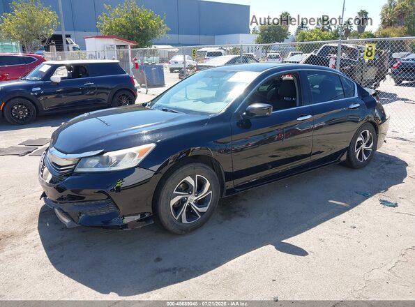 1HGCR2F32GA083887 2016 HONDA ACCORD Black Vista tres cuartos delantera izquierda