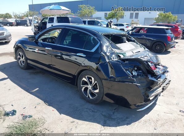 1HGCR2F32GA083887 2016 HONDA ACCORD Black Trasero izquierdo