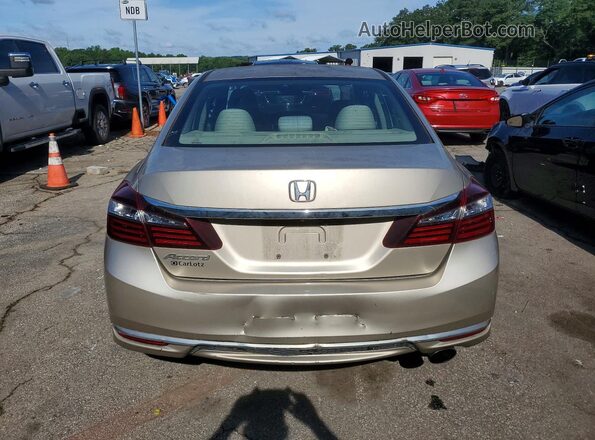 1HGCR2F32GA090239 2016 HONDA ACCORD Beige Հետևի տեսք