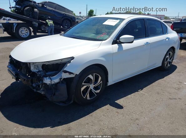 1HGCR2F32GA153548 2016 HONDA ACCORD White Առջևի ձախ երեք քառորդ տեսարան