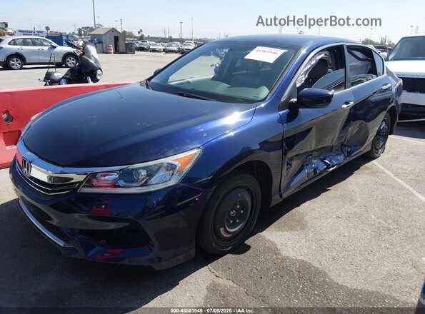 1HGCR2F32GA231097 2016 HONDA ACCORD Blue წინა მარცხენა ხედი სამი მეოთხედიდან