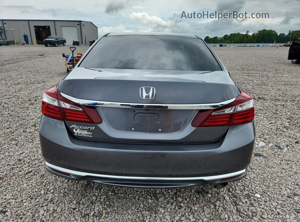 1HGCR2F32HA206198 2017 HONDA ACCORD Серый Вид сзади