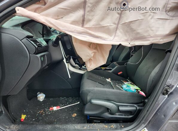1HGCR2F32HA206198 2017 HONDA ACCORD Серый Вид салона спереди