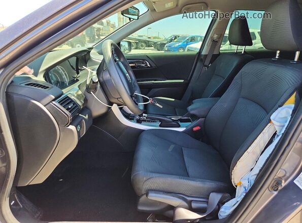 1HGCR2F32HA271892 2017 HONDA ACCORD Gray წინა სალონის ხედი