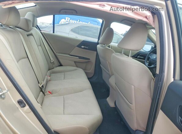 1HGCR2F33GA067262 2016 HONDA ACCORD Tan Հետևի նստատեղերի տեսք