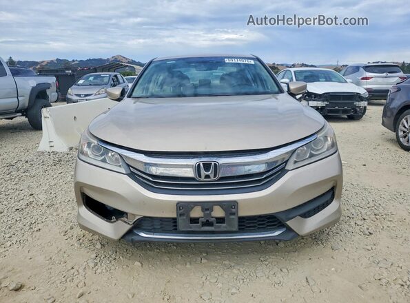 1HGCR2F33GA067262 2016 HONDA ACCORD Tan Դիմացի տեսք
