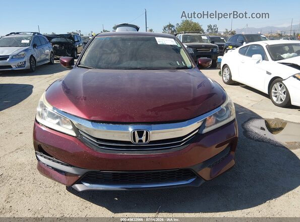 1HGCR2F33GA081260 2016 HONDA ACCORD Maroon Vista del salpicadero