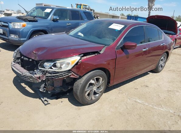 1HGCR2F34GA030611 2016 HONDA ACCORD Red Առջևի ձախ երեք քառորդ տեսարան