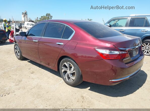 1HGCR2F34GA030611 2016 HONDA ACCORD Red Հետևի ձախ