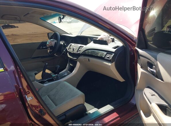 1HGCR2F34GA030611 2016 HONDA ACCORD Red Սալոնի դիմացի տեսք
