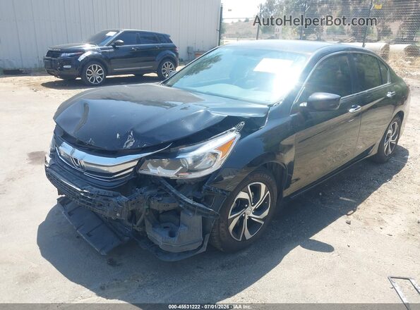 1HGCR2F34GA096673 2016 HONDA ACCORD Black Przód lewy