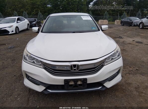 1HGCR2F34GA123113 2016 HONDA ACCORD White Instrument cluster view
