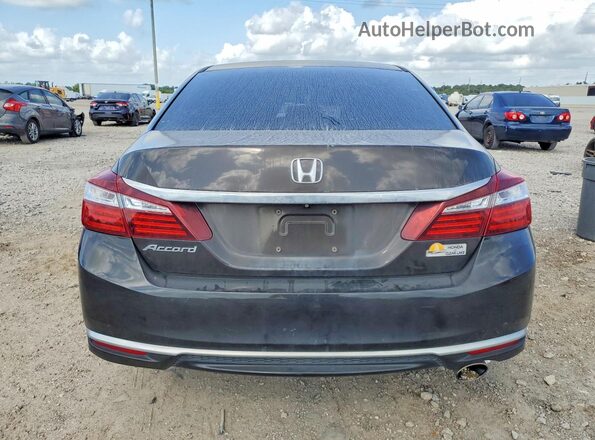 1HGCR2F34GA211840 2016 HONDA ACCORD Black Rear view