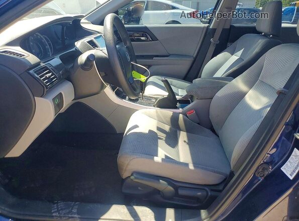 1HGCR2F34HA000378 2017 HONDA ACCORD Blue Front interior view