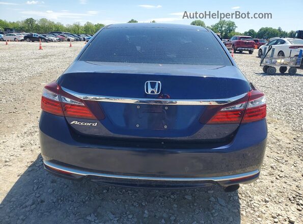 1HGCR2F34HA000378 2017 HONDA ACCORD Blue Rear view