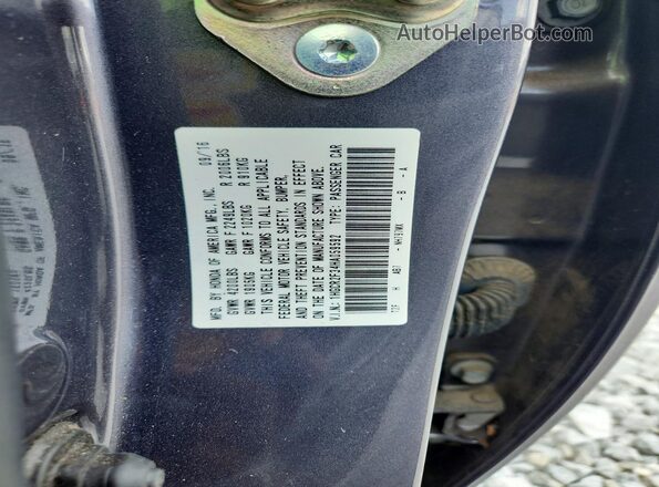 1HGCR2F34HA059592 2017 HONDA ACCORD Charcoal Vista del compartimento del motor