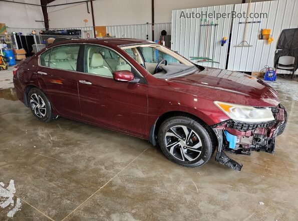 1HGCR2F34HA081317 2017 HONDA ACCORD Maroon Delantero derecho