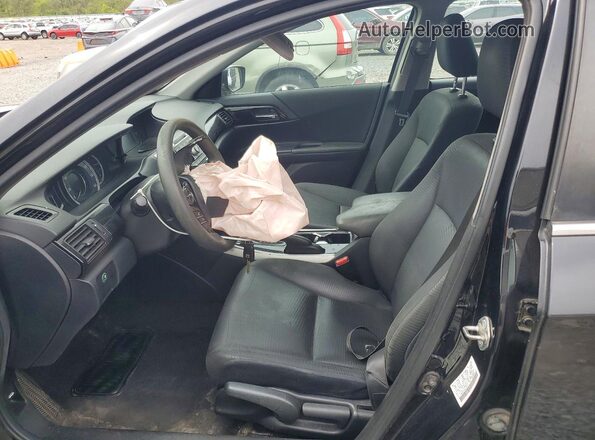 1HGCR2F34HA159725 2017 HONDA ACCORD Black Вид салону спереду