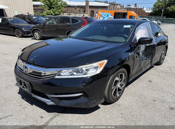 1HGCR2F34HA190084 2017 HONDA ACCORD Black Przód lewy