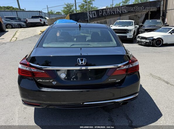 1HGCR2F34HA190084 2017 HONDA ACCORD Black Widok zestawu wskaźników
