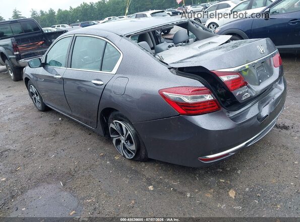 1HGCR2F34HA264085 2017 HONDA ACCORD Gray Trasero izquierdo