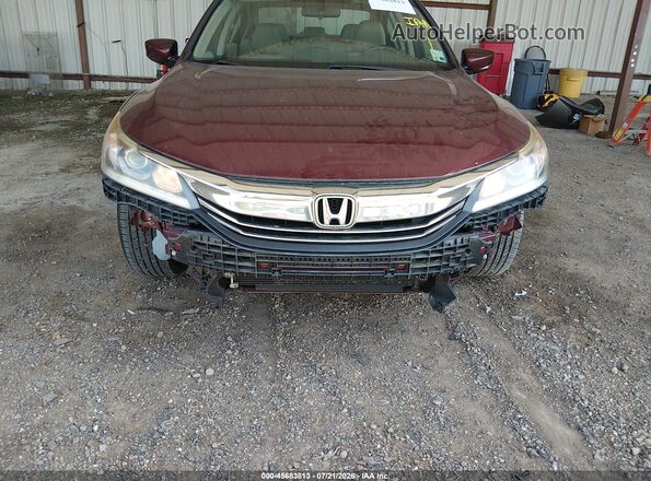 1HGCR2F34HA302902 2017 HONDA ACCORD Maroon Widok z przodu