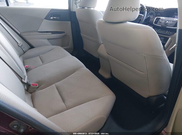 1HGCR2F34HA302902 2017 HONDA ACCORD Maroon Widok naklejki z numerem VIN