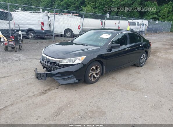 1HGCR2F35GA099310 2016 HONDA ACCORD Black Առջևի ձախ երեք քառորդ տեսարան