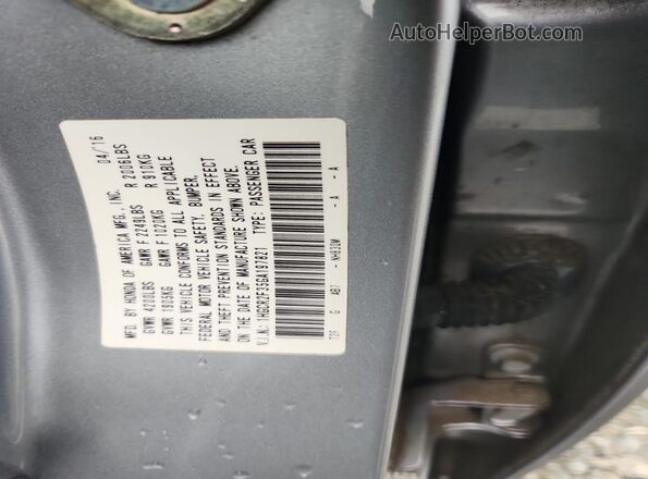 1HGCR2F35GA197821 2016 HONDA ACCORD Gray Widok komory silnika