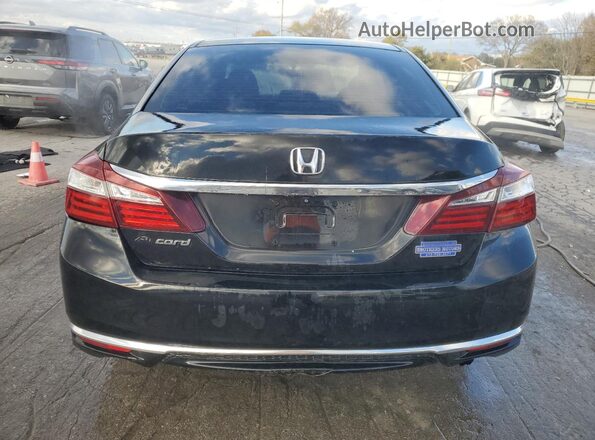 1HGCR2F35GA212916 2016 HONDA ACCORD Black Rear view