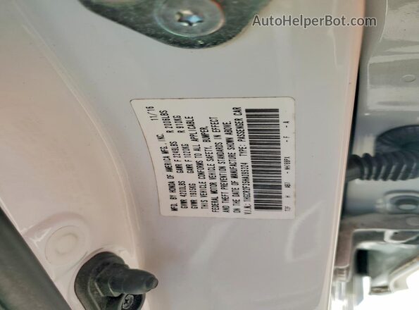 1HGCR2F35HA095324 2017 HONDA ACCORD Белый Вид подкапотного пространства