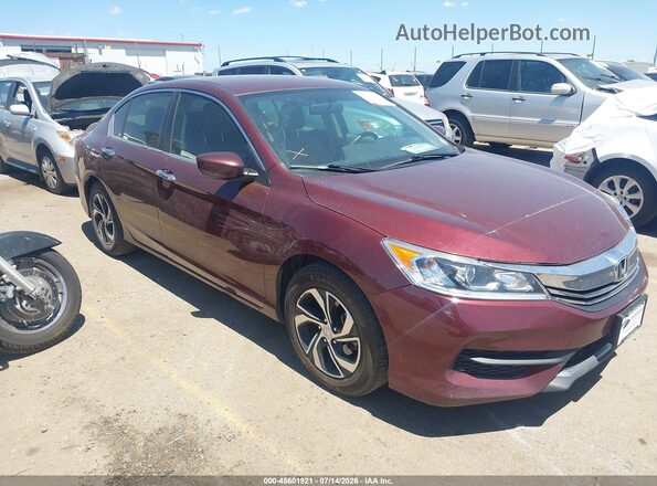 1HGCR2F35HA148362 2017 HONDA ACCORD Red უკანა სალონის ხედი