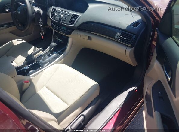 1HGCR2F35HA148362 2017 HONDA ACCORD Red წინა სალონის ხედი