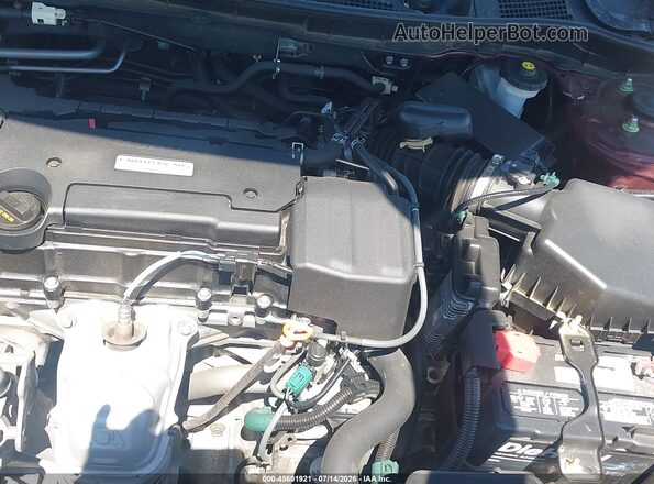 1HGCR2F35HA148362 2017 HONDA ACCORD Red უკანა ხედი