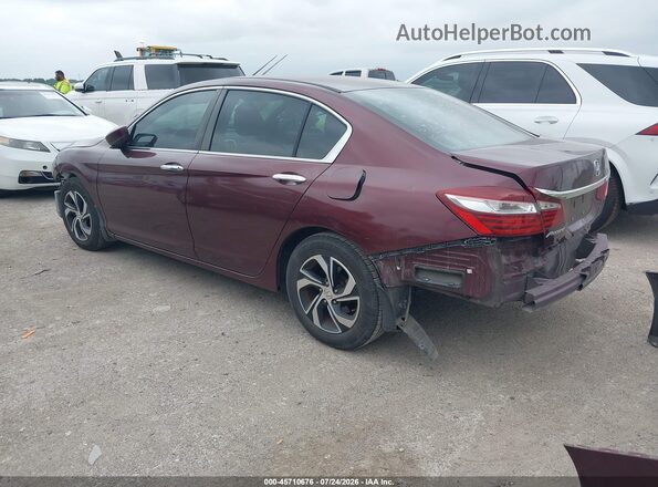 1HGCR2F35HA211587 2017 HONDA ACCORD Burgundy უკანა მარცხენა