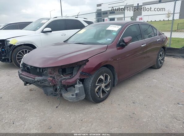 1HGCR2F35HA211587 2017 HONDA ACCORD Burgundy წინა მარცხენა ხედი სამი მეოთხედიდან