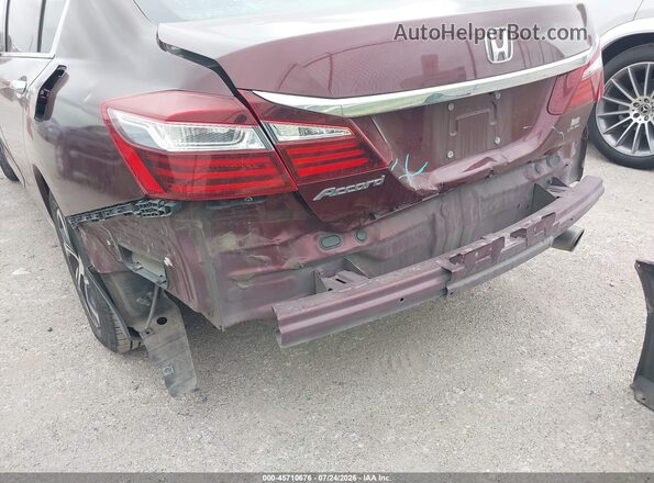 1HGCR2F35HA211587 2017 HONDA ACCORD Burgundy 