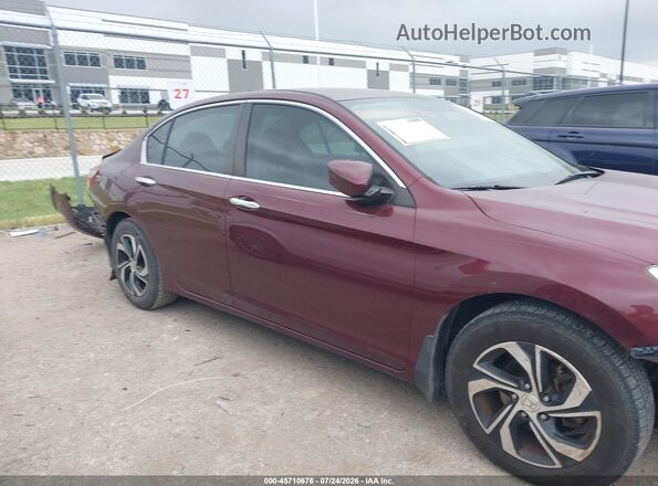 1HGCR2F35HA211587 2017 HONDA ACCORD Burgundy უკანა სალონის ხედი