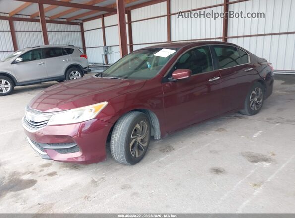 1HGCR2F35HA232939 2017 HONDA ACCORD Burgundy Առջևի ձախ երեք քառորդ տեսարան